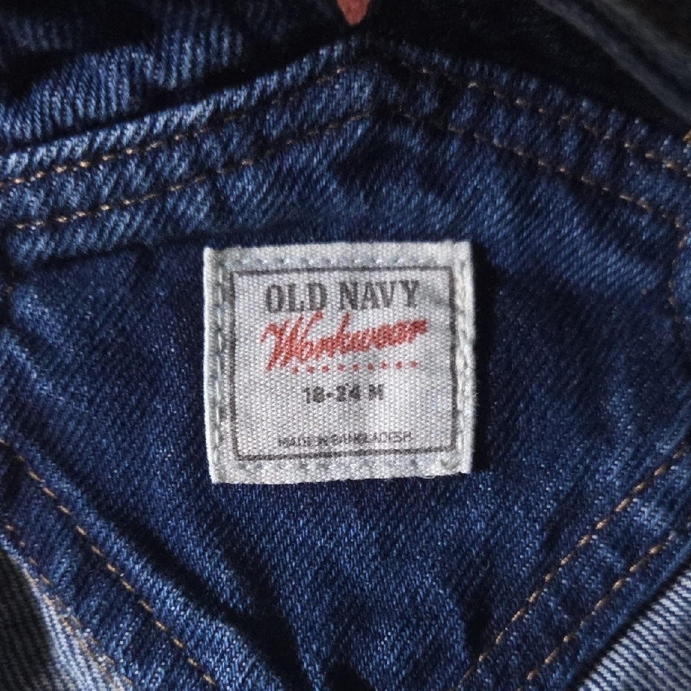 Old Navy Classic Blue Kids Overalls - Picture 2 of 3